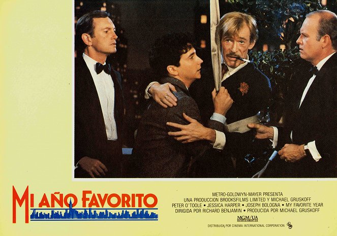 Ein Draufgänger in New York - Lobbykarten - John Welsh, Mark Linn-Baker, Peter O'Toole