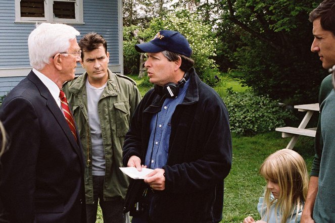 Scary Movie 3 - Tournage - Charlie Sheen, David Zucker