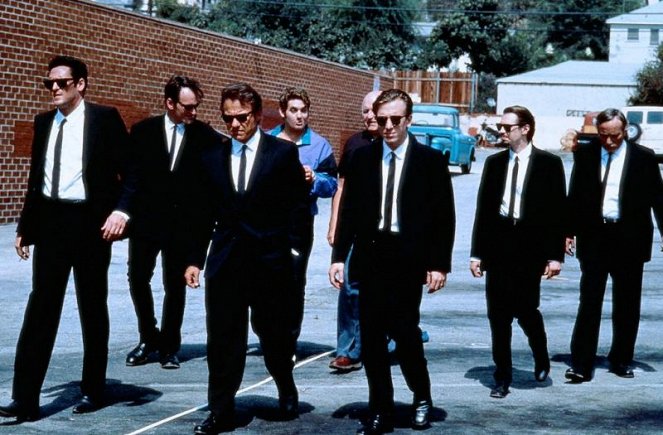 Reservoir Dogs - Van film - Michael Madsen, Quentin Tarantino, Harvey Keitel, Chris Penn, Lawrence Tierney, Tim Roth, Steve Buscemi, Edward Bunker
