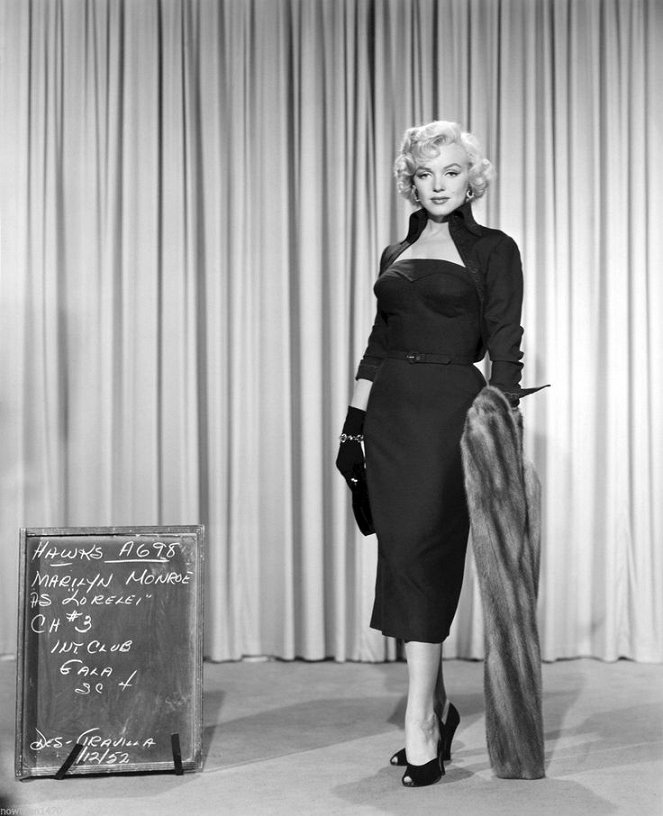 Les Hommes préfèrent les blondes - Tournage - Marilyn Monroe