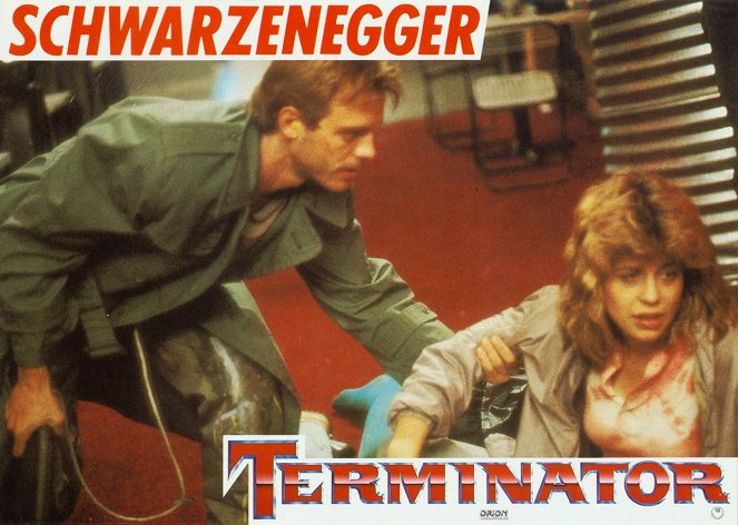 Terminator - Cartes de lobby - Michael Biehn, Linda Hamilton