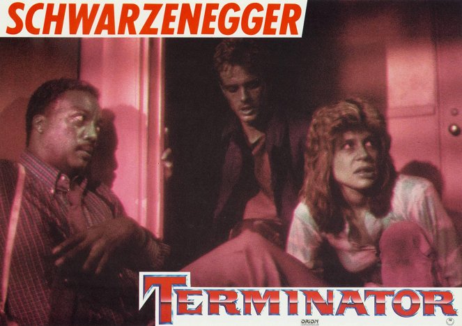Terminator - Cartes de lobby - Paul Winfield, Michael Biehn, Linda Hamilton