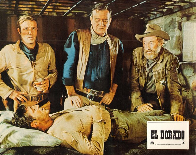 El Dorado - Cartões lobby - James Caan, Robert Mitchum, John Wayne, Arthur Hunnicutt