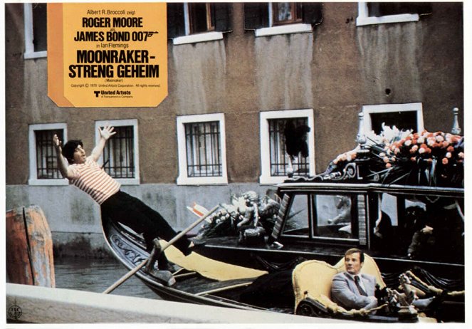 Moonraker - Cartes de lobby - Roger Moore