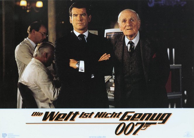 James Bond 007 - Die Welt ist nicht genug - Lobbykarten - Pierce Brosnan, Desmond Llewelyn