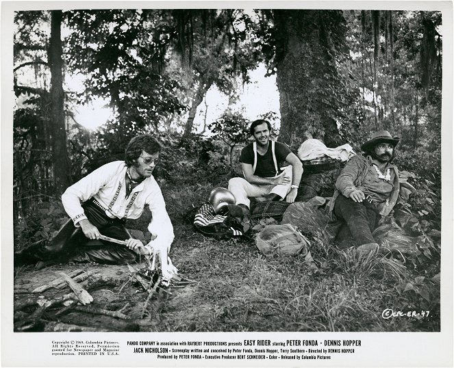 Bezstarostná jízda - Fotosky - Peter Fonda, Jack Nicholson, Dennis Hopper