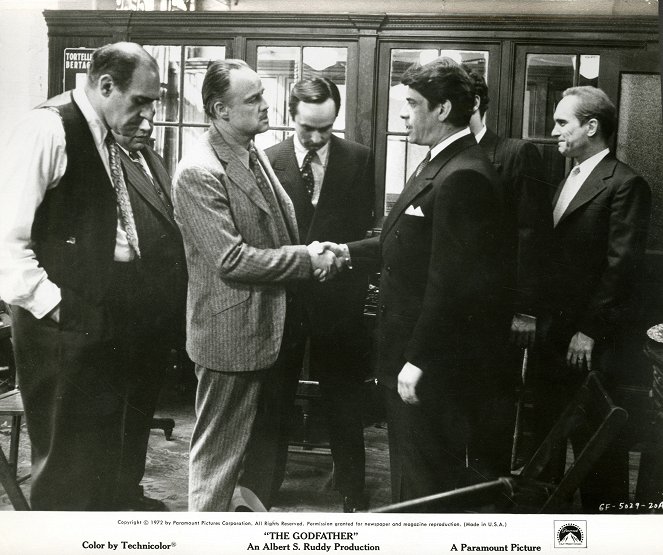 Le Parrain - Cartes de lobby - Abe Vigoda, Marlon Brando, John Cazale, Al Lettieri, Robert Duvall