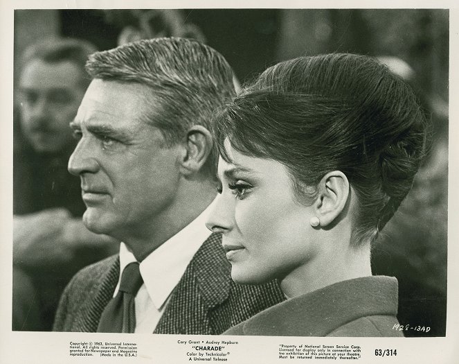 Charade - Lobbykarten - Cary Grant, Audrey Hepburn
