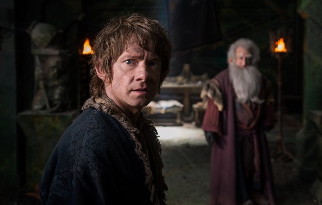 Hobbit: Bitwa pięciu armii - Z filmu - Martin Freeman, Ken Stott
