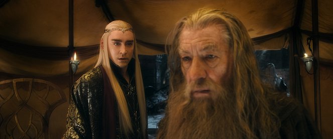Le Hobbit : La bataille des qinq armées - Film - Lee Pace, Ian McKellen