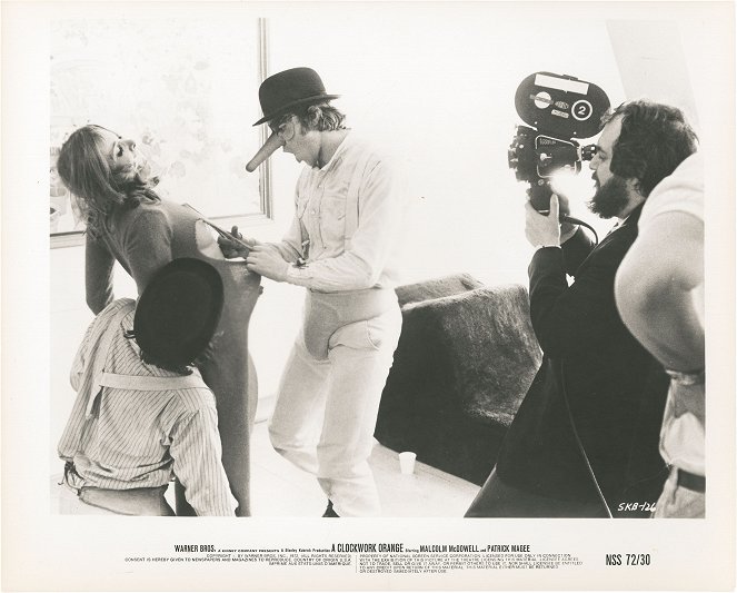 Mechanický pomeranč - Fotosky - Adrienne Corri, Malcolm McDowell, Stanley Kubrick