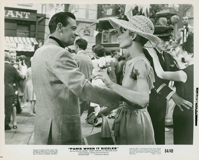 Paris - When It Sizzles - Lobbykaarten - William Holden, Audrey Hepburn