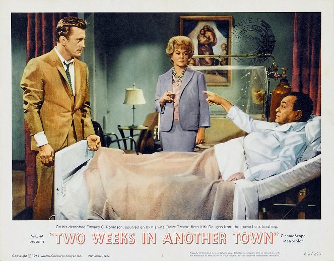 Two Weeks in Another Town - Lobbykaarten - Kirk Douglas, Edward G. Robinson