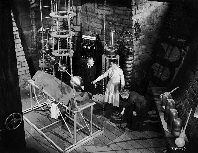 Frankenstein - Do filme - Edward Van Sloan, Colin Clive, Dwight Frye