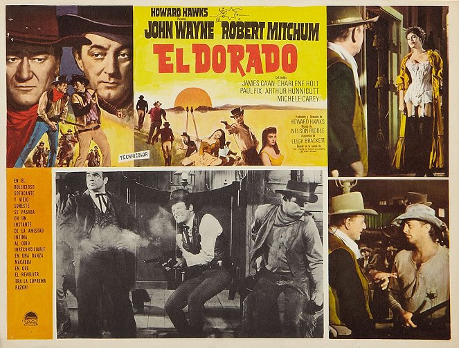 El Dorado - Lobby karty - Edward Asner, John Wayne, Charlene Holt, Robert Mitchum