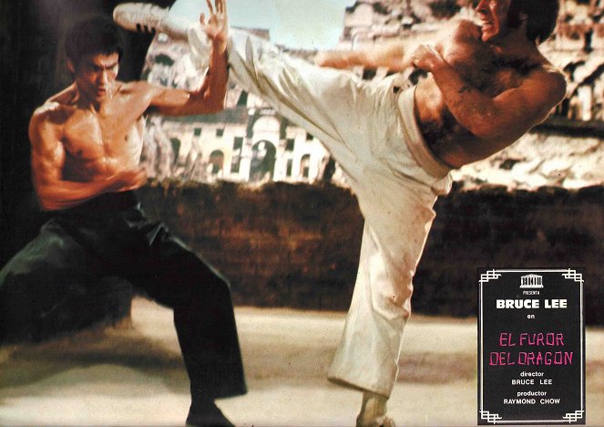 Meng long guo jiang - Lobbykaarten - Bruce Lee, Chuck Norris