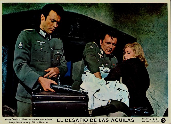 Als adelaars vielen ze aan - Lobbykaarten - Clint Eastwood, Richard Burton, Mary Ure