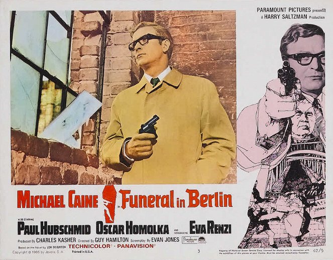 Mes funérailles à Berlin - Cartes de lobby - Michael Caine