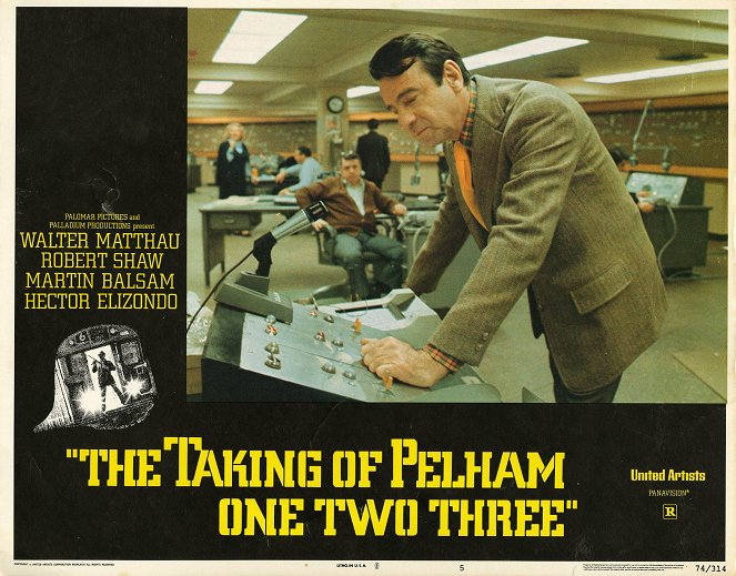 The Taking of Pelham One Two Three - Cartões lobby - Walter Matthau