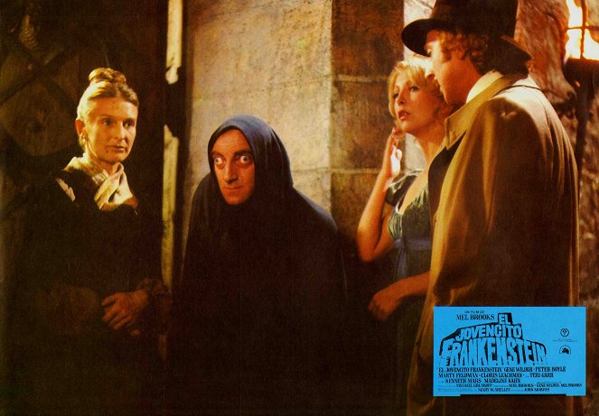 Young Frankenstein - Lobbykaarten - Cloris Leachman, Marty Feldman, Teri Garr, Gene Wilder