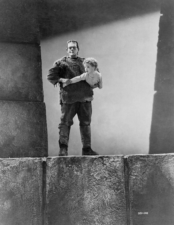 O Filho de Frankenstein - Do filme - Boris Karloff, Donnie Dunagan