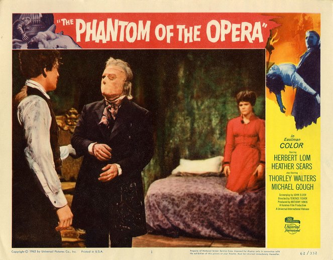 Le Fantôme de l'opéra - Cartes de lobby - Herbert Lom