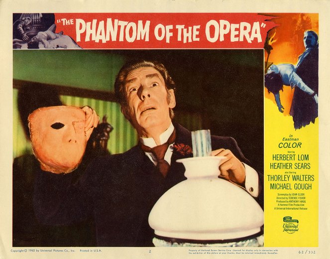 Le Fantôme de l'opéra - Cartes de lobby - Michael Gough