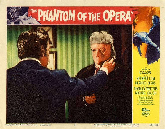 Le Fantôme de l'opéra - Cartes de lobby - Herbert Lom