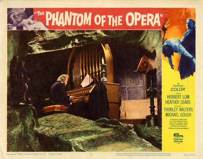 Le Fantôme de l'opéra - Cartes de lobby
