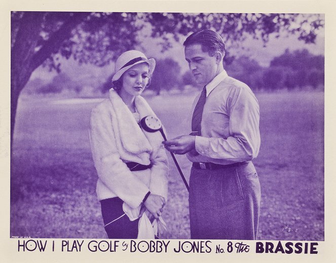 How I Play Golf, by Bobby Jones No. 8: 'The Brassie' - Cartões lobby - Loretta Young