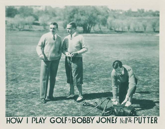 How I Play Golf, by Bobby Jones No. 1: 'The Putter' - Lobbykarten - Richard Barthelmess