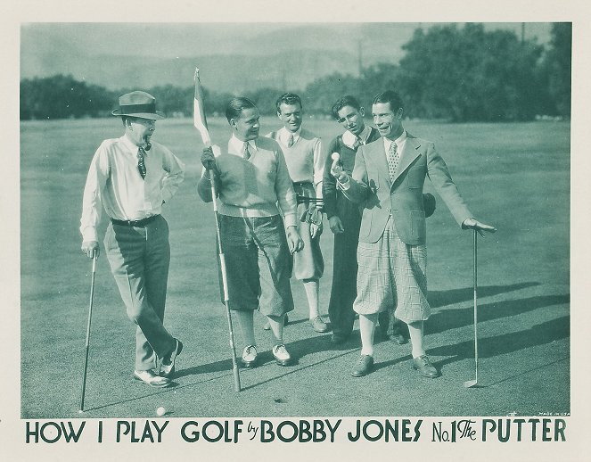 How I Play Golf, by Bobby Jones No. 1: 'The Putter' - Cartes de lobby - Joe E. Brown