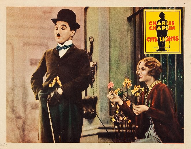 City Lights - Lobbykaarten - Charlie Chaplin, Virginia Cherrill