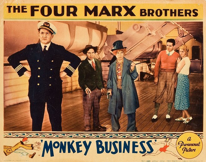 Die Marx Brothers auf See - Lobbykarten
