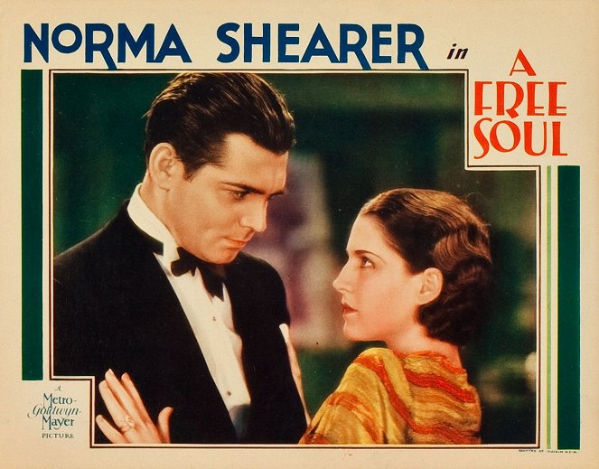 A Free Soul - Lobbykarten - Clark Gable, Norma Shearer