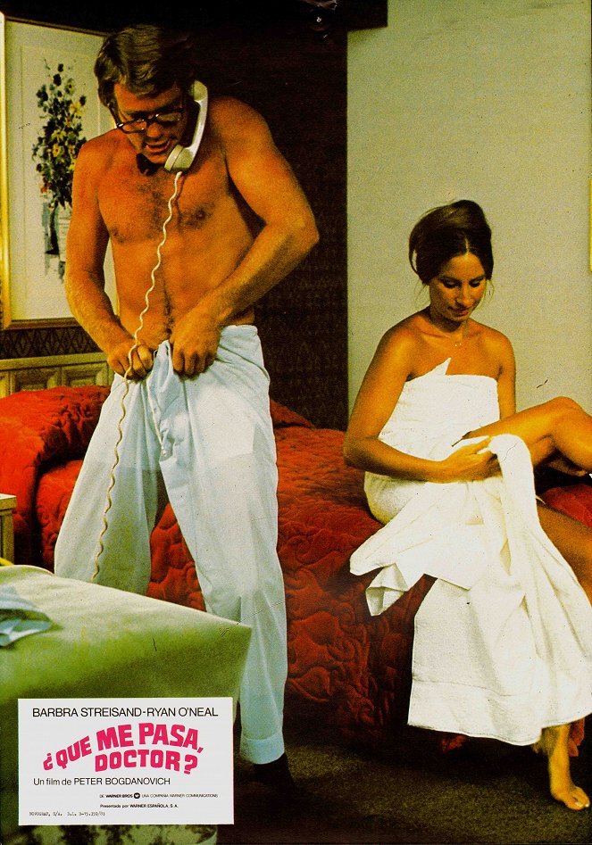 On s'fait la valise, docteur ? - Cartes de lobby - Ryan O'Neal, Barbra Streisand