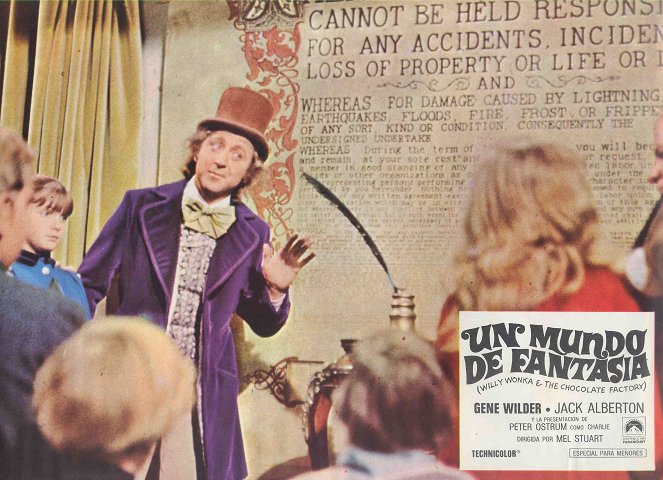 Charlie und die Schokoladenfabrik - Lobbykarten - Denise Nickerson, Gene Wilder