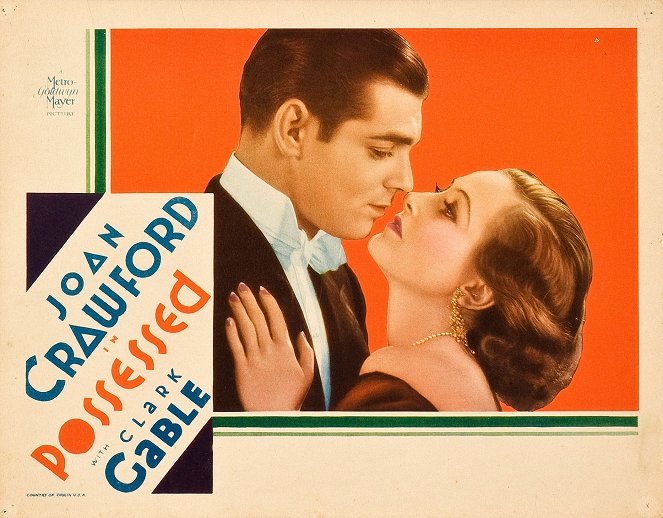 Possessed - Cartões lobby - Clark Gable, Joan Crawford
