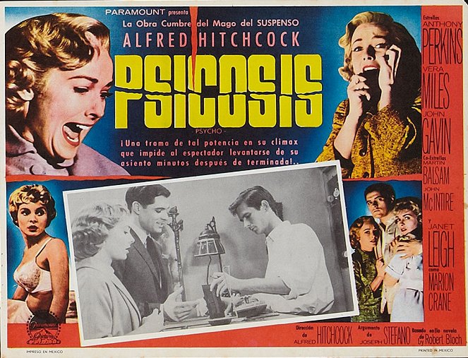 Psicosis - Fotocromos - Vera Miles, John Gavin, Anthony Perkins