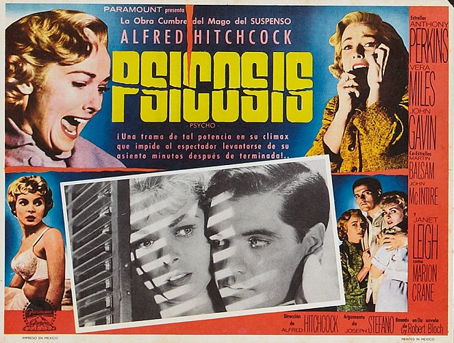 Psycho - Lobbykaarten - Janet Leigh, John Gavin