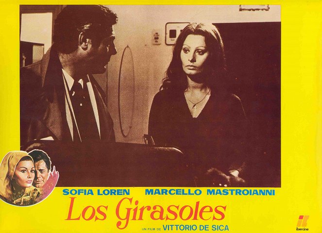 Los girasoles - Fotocromos - Marcello Mastroianni, Sophia Loren