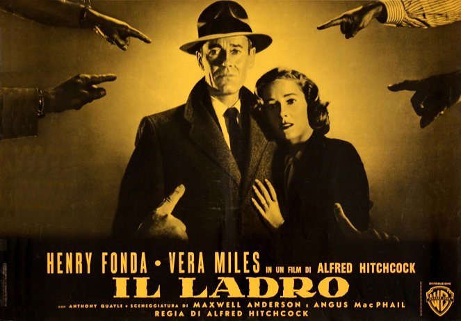 The Wrong Man - Lobbykaarten - Henry Fonda, Vera Miles