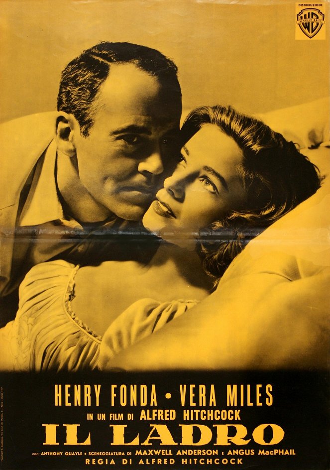 Le Faux Coupable - Cartes de lobby - Henry Fonda, Vera Miles
