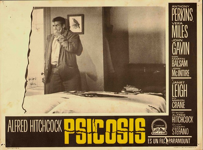 Psychose - Cartes de lobby - Anthony Perkins