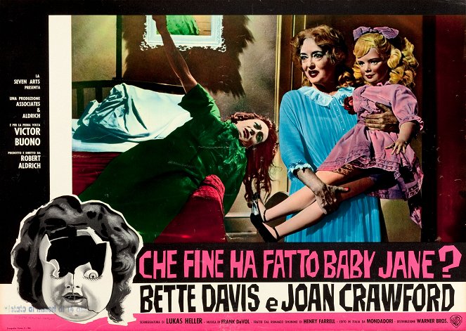 Qu'est-il arrivé à Baby Jane ? - Cartes de lobby - Joan Crawford, Bette Davis