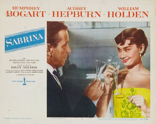 Sabrina - Lobby karty - Humphrey Bogart, Audrey Hepburn