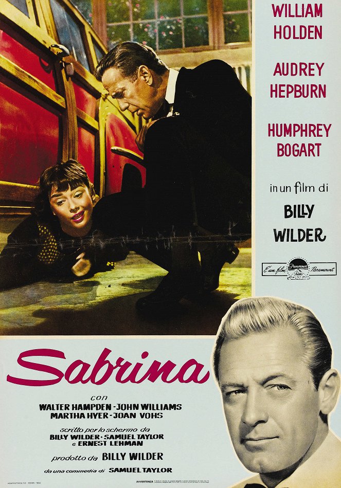 Sabrina - Lobbykarten - Audrey Hepburn, Humphrey Bogart, William Holden