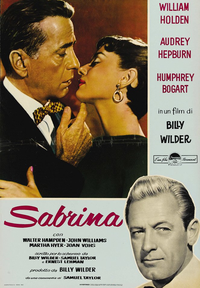 Sabrina - Lobbykarten - Humphrey Bogart, Audrey Hepburn, William Holden