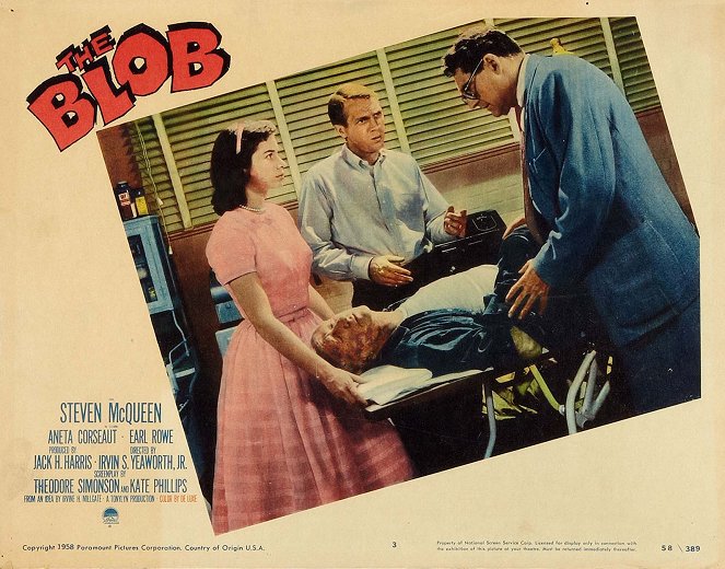 Blob, Schrecken ohne Namen - Lobbykarten - Aneta Corsaut, Steve McQueen, Stephen Chase