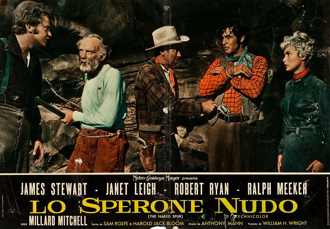 The Naked Spur - Lobby Cards - Ralph Meeker, Millard Mitchell, James Stewart, Robert Ryan, Janet Leigh